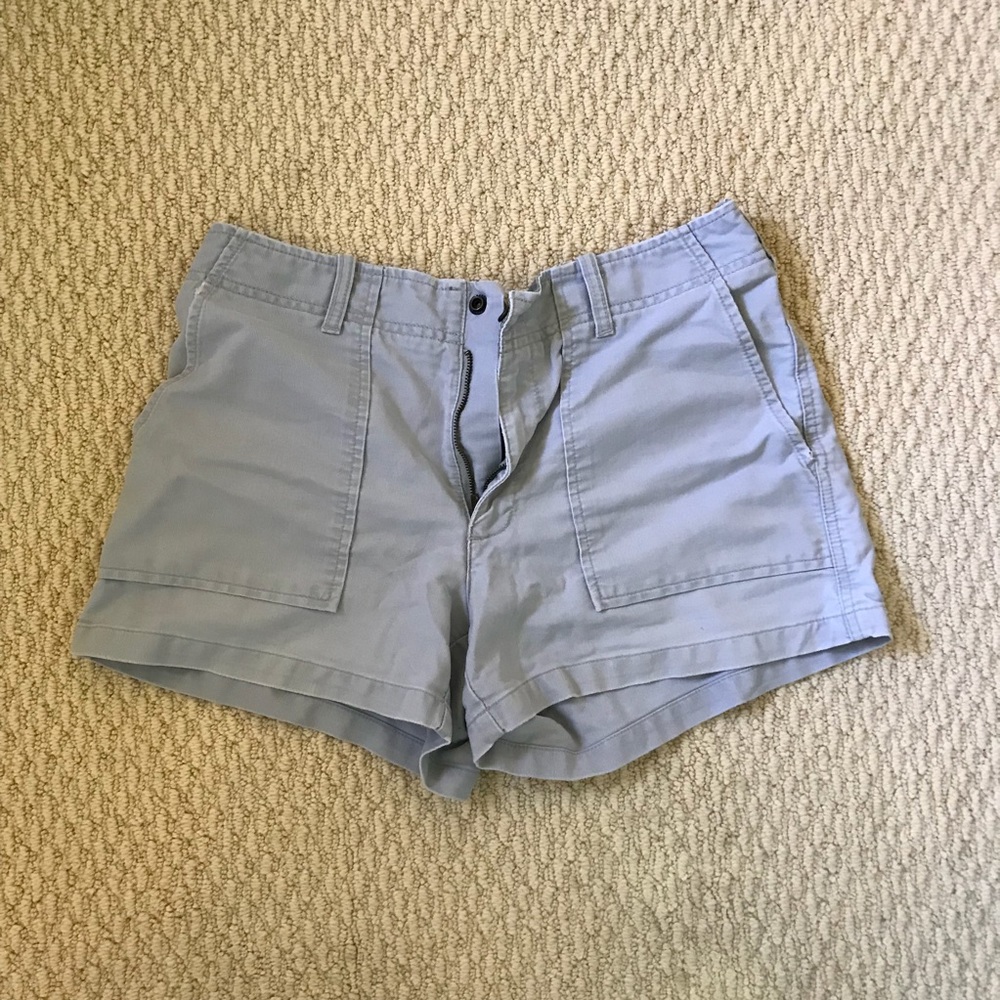 High Waisted Light Gray American Eagle Shorts